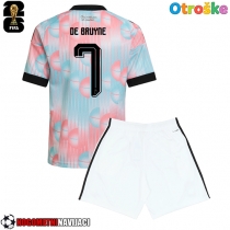 Otroške Nogometnih dresov Belgija Kevin De Bruyne #7 Gostujoči SP 2026 Kratki rokavi (+ hlače)